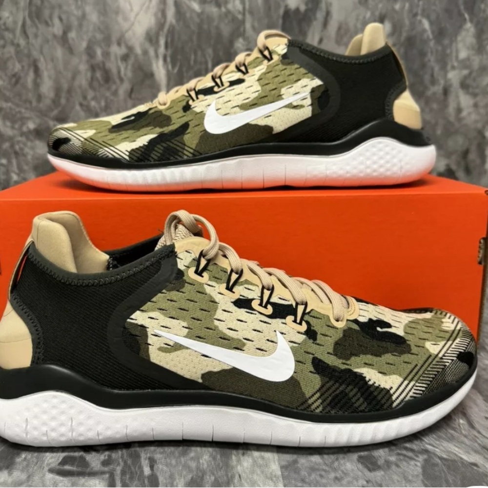 Nike Nike Free RN 2018 GPX 'Atmosphere Frey’ Camouflage AT9976-301 Men's Sz 12